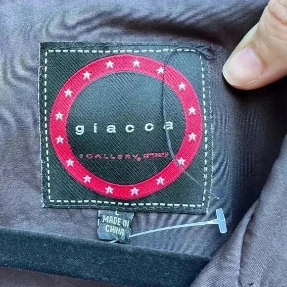 Giacca button down, Belted Trench Jacket Mid Length rain, resistant, Size LARGE - Picture 3 of 4